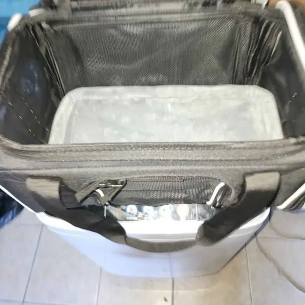 Black Portable Pet Carrier Bag with Pad